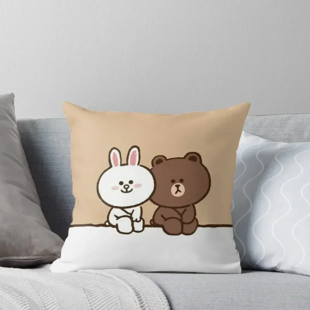 

brown cony bear Throw Pillow christmas decorations 2025 Decorative Sofa Cushion Luxury Sofa Cushions Pillow Cases pillow