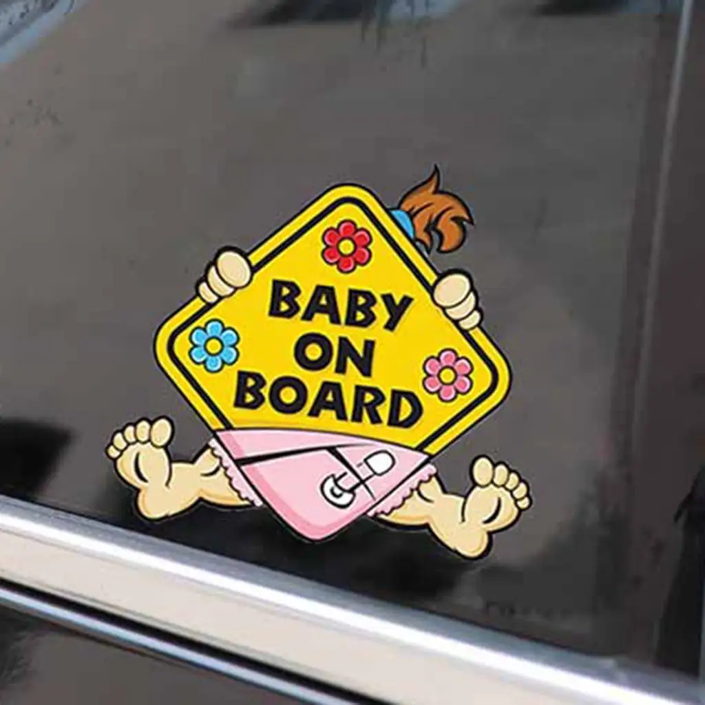 Baby On Board Sticker for Smart Parents, Unobstructed View, Stays On, Removable And Will Not Fade