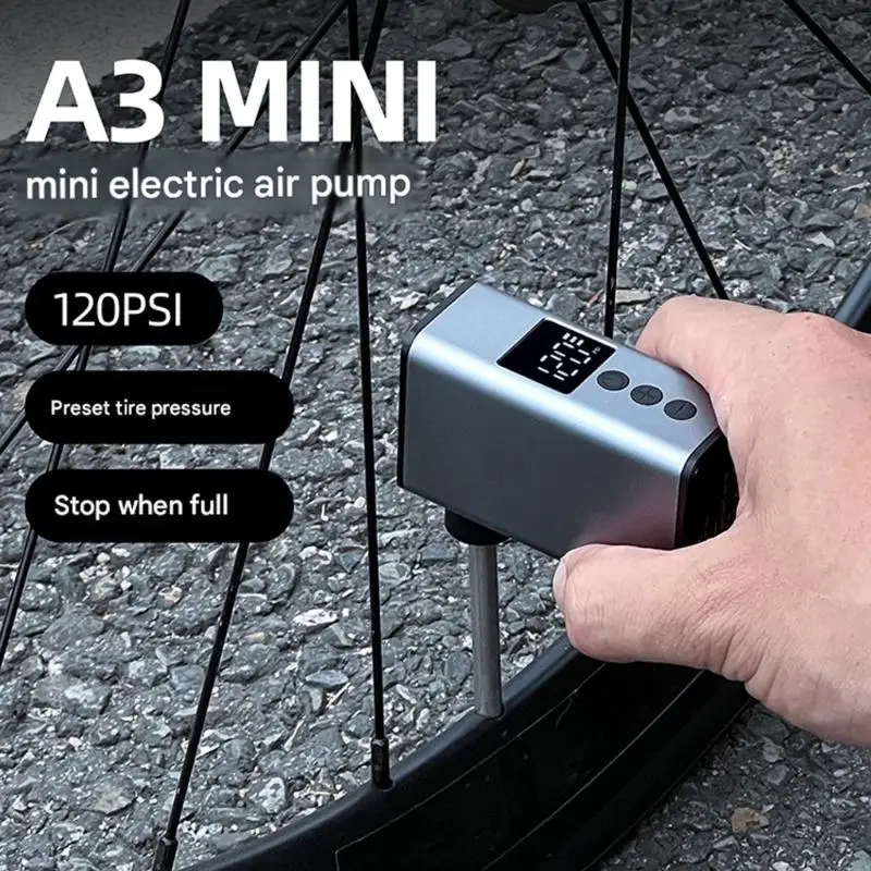 

Electric Air Pumps 120PSI High Pressure with Digital Display Suitable for Bicycles Motorcycle Car Tires and Sports Balls D7YA
