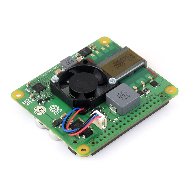 Industrial-Grade Raspberry Pi PoE+ HAT, Wide Voltage Compatible with 3B+/4B, Stable Ethernet Power Supply Expansion Module