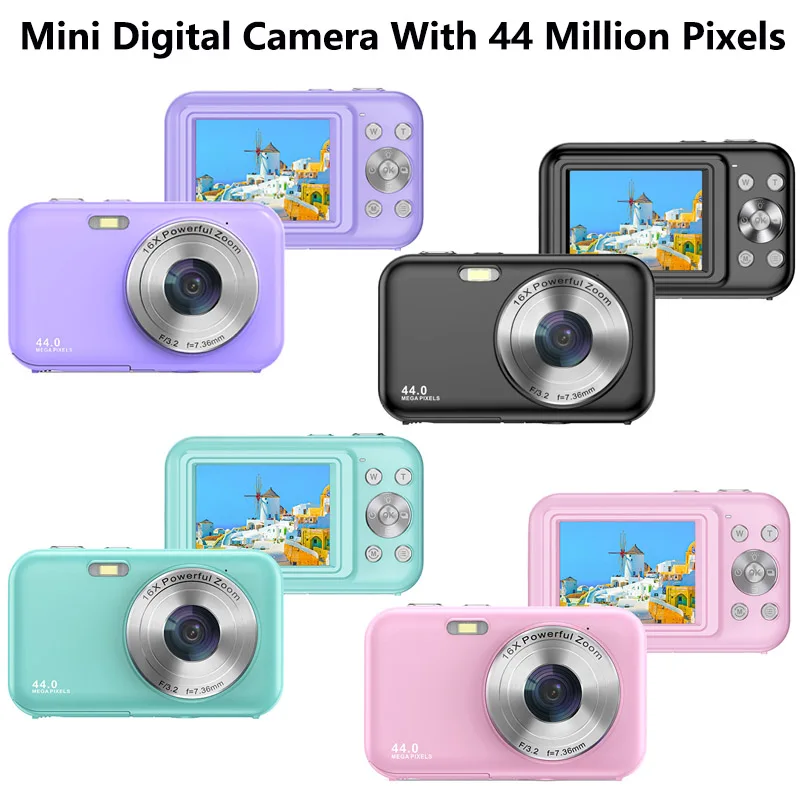 Popular 44 Million HD Student 16 Zoom Entry-Level Digital Camera Home Shooting Digital Camera Using OTG transmission Mini Camera