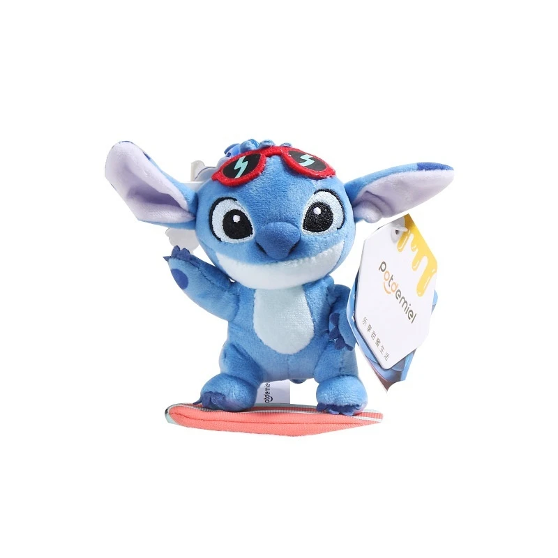 Cute Lilo & Stitch Series Stitch Angle Keychain Soft Plush Toy Cartoon Backpack Pendant Decoration Children'S Toy High Quality