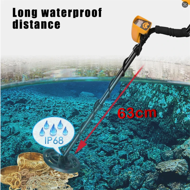 

MD6250 Professional Metal Detector High Performance Underground Metal Detector Waterproof Hunter Underwater Detect Coins Jewelry