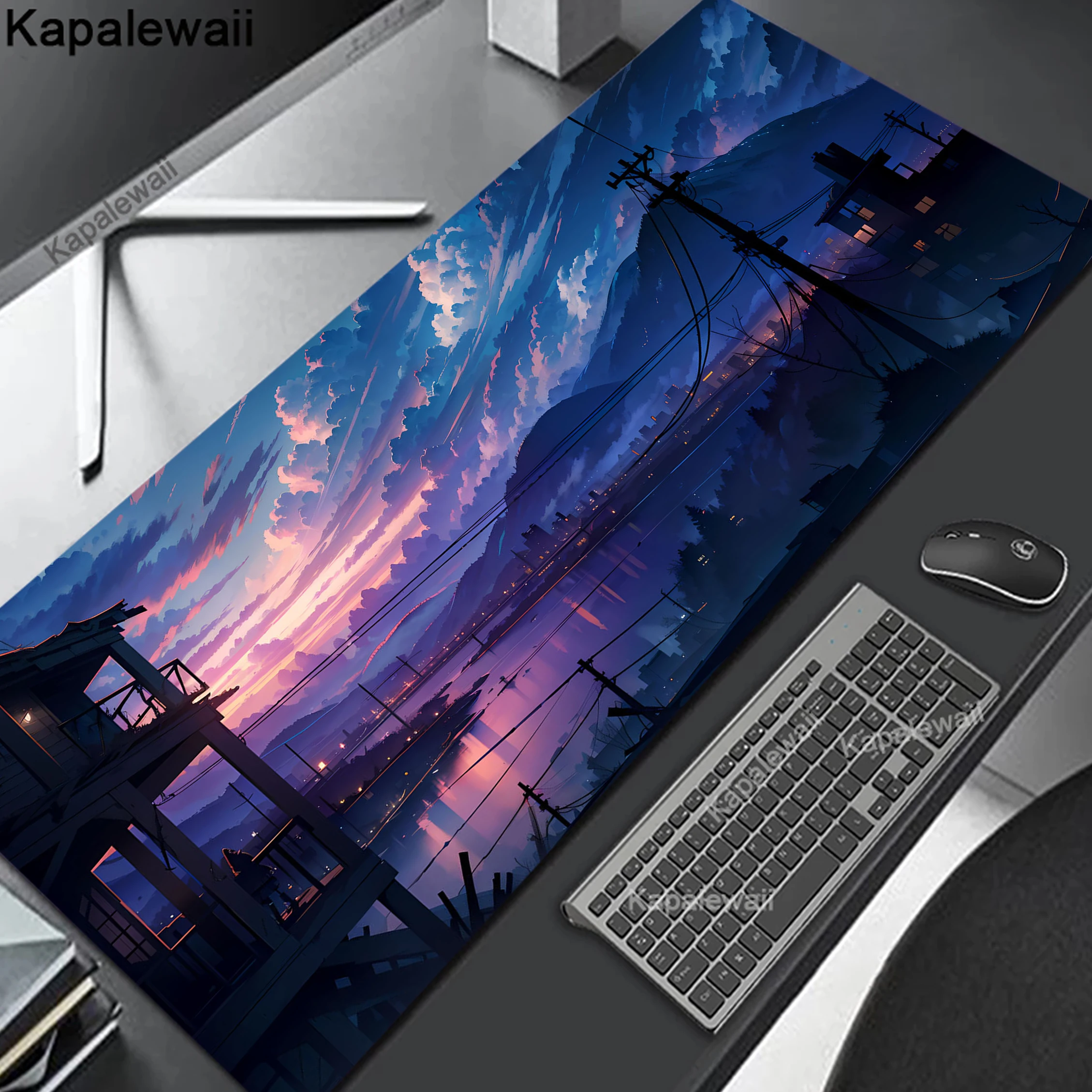 

400X900MM Sky Cloud Mouse Pad Computer Laptop Scenery Keyboard Mouse Mat Desk Pad Mousepad Keyboards Gamers Decoracion Desk Mat