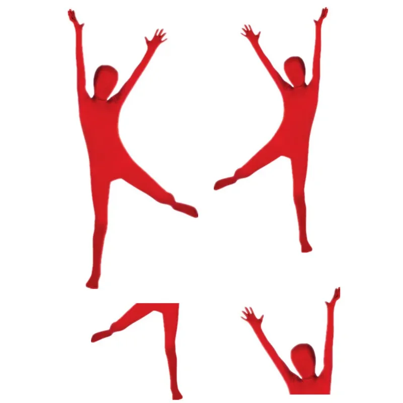 Green Screen Suit Jumpsuits for Movie Video Invisible Effect Full Body Photographic Filming Studio Props Adult Cosplay Costume