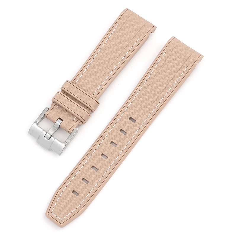 20 mm Gummi-Silikon-Uhrenarmband für Omega X Swatch Joint MoonSwatch-Armband für Seamaster 300 Herren Damen-Armband mit gebogenem Ende
