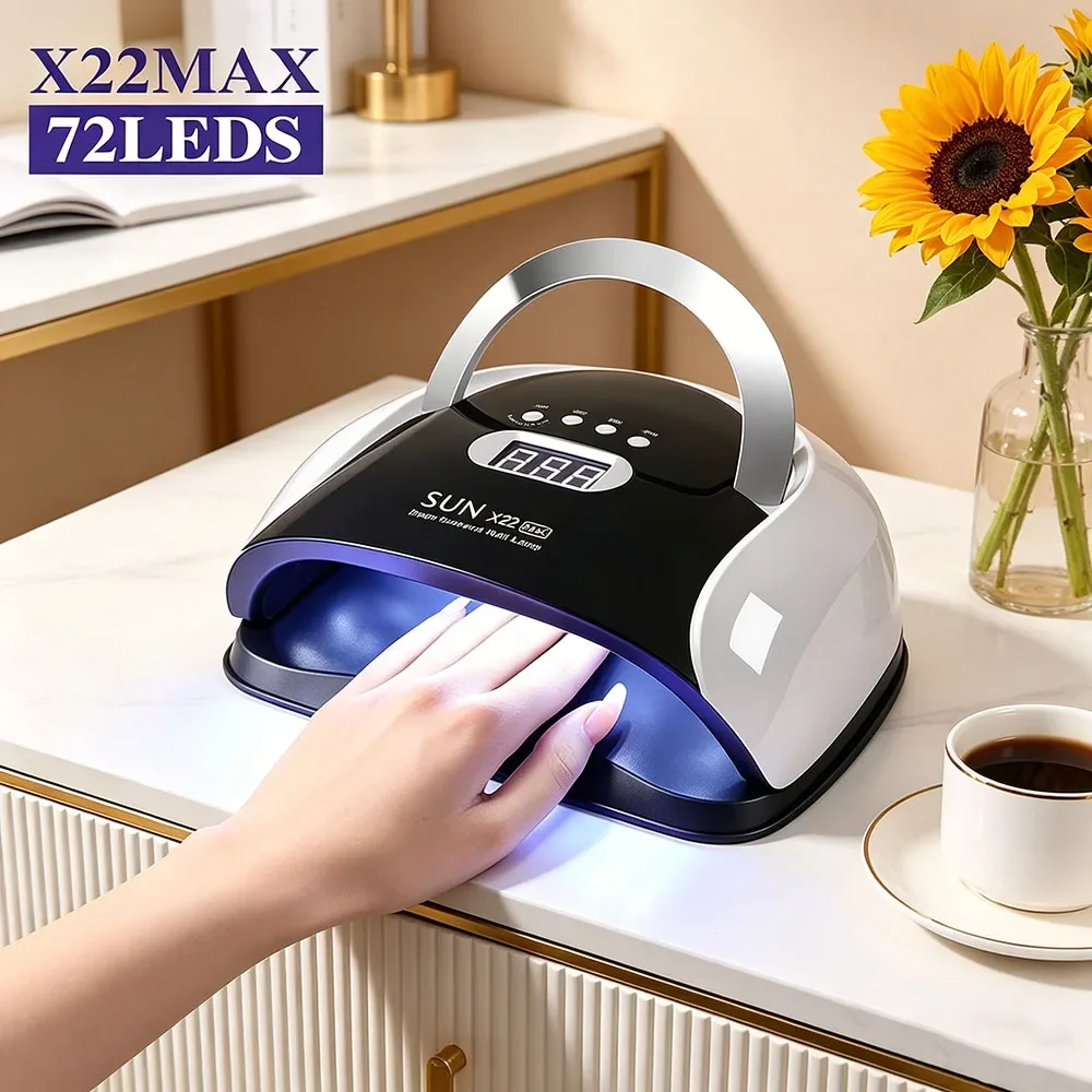 

Upgraded Luxury 120W Super Suction Manicure Vacuum Fan 2 Filters 72 LED UV Automatic Sensor Nail Dryer
