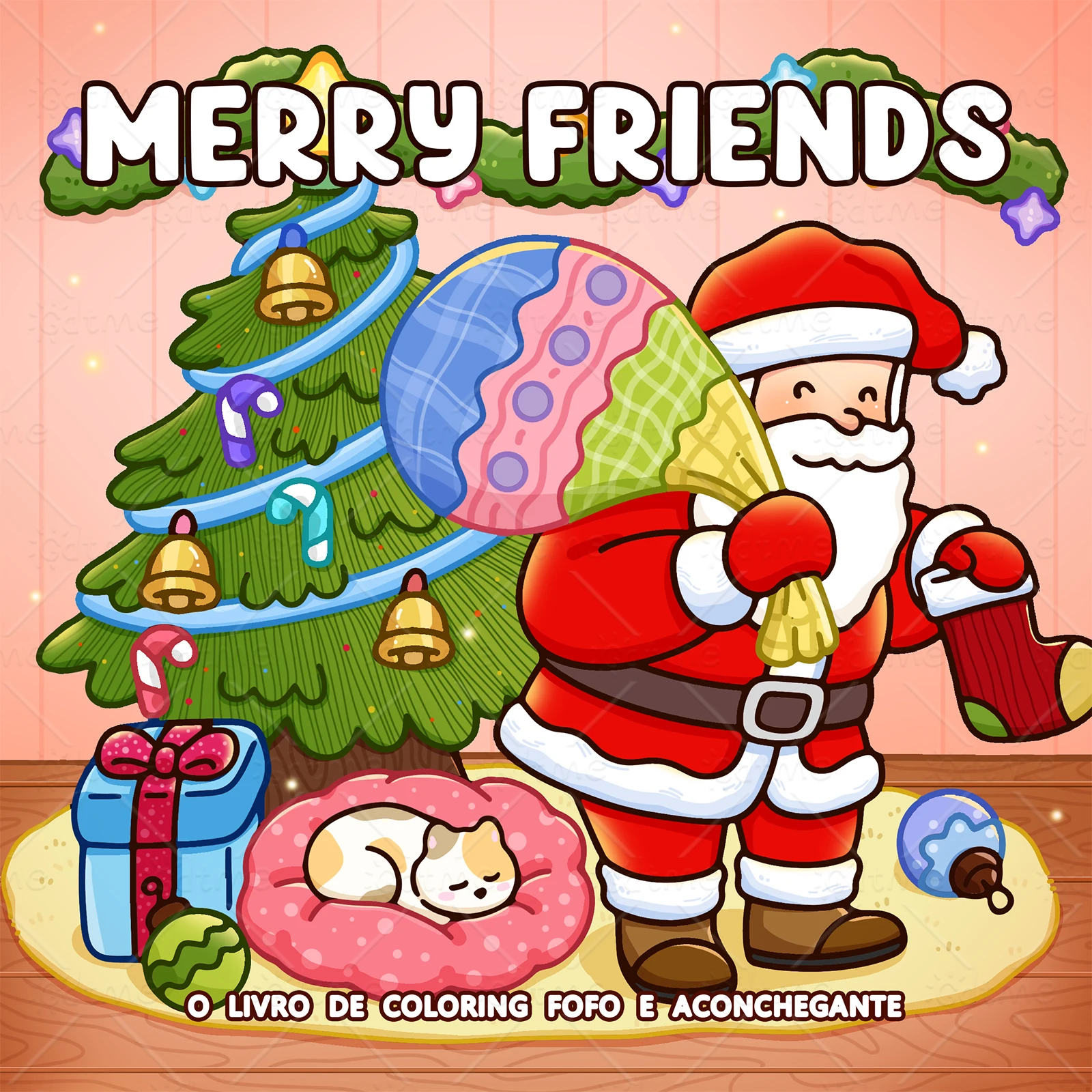MERRY FRIENDS Coloring Book Montessori Gift Educational Graffiti Painting Book Drawing Games Toys Christmas Gifts