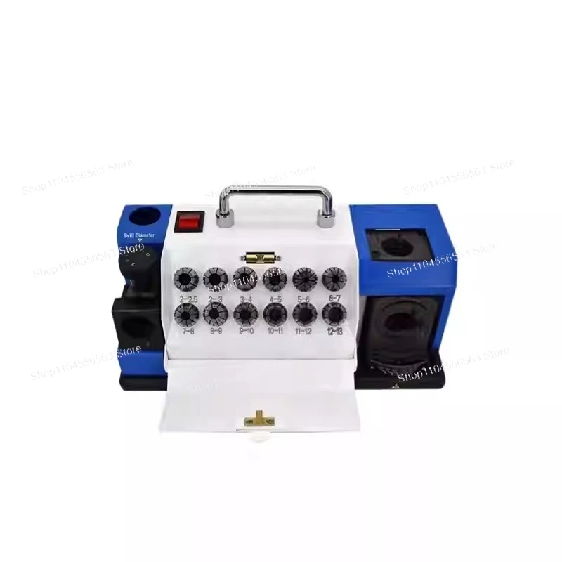 3-13mm Drill Bit Sharpener with 14 Collets – Portable Bench Grinder for Factory and Workshop Angle Grinders