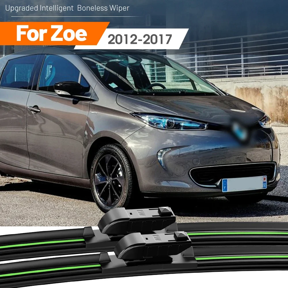 

2pcs For Renault Zoe 2012-2017 Front Windshield Wiper Blades 2013 2014 2015 2016 Windscreen Window Accessories