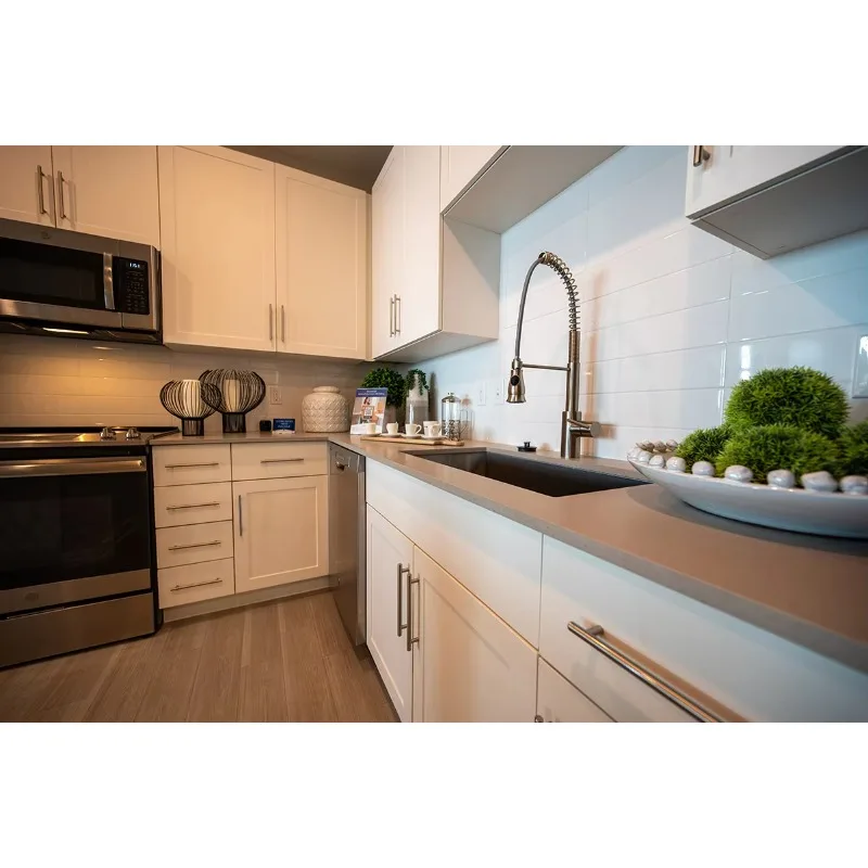 Hot Sale Kitchen Storage Island Cabinets Sink MDF Board Furniture Complete Kitchen Cupboard for Wall