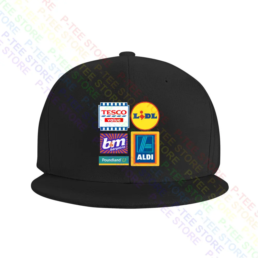 Budget Supermarket , Tesco Value, Lidl, Aldi,Poundland Baseball Cap Snapback Caps Knitted Bucket Hat