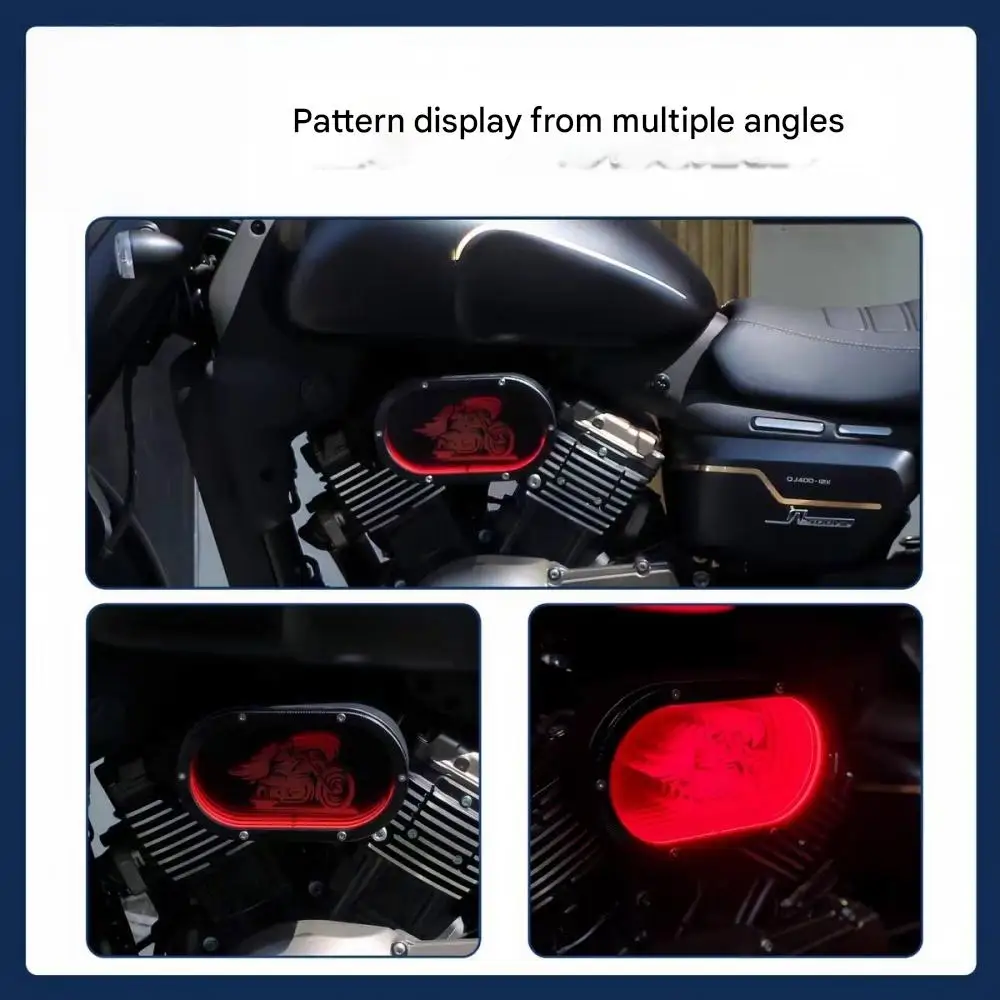 Suitable for QJMOTOR SRV400 motorcycle modification: battery cover, abyss light, air filter, decorative light strip.QJ srv400