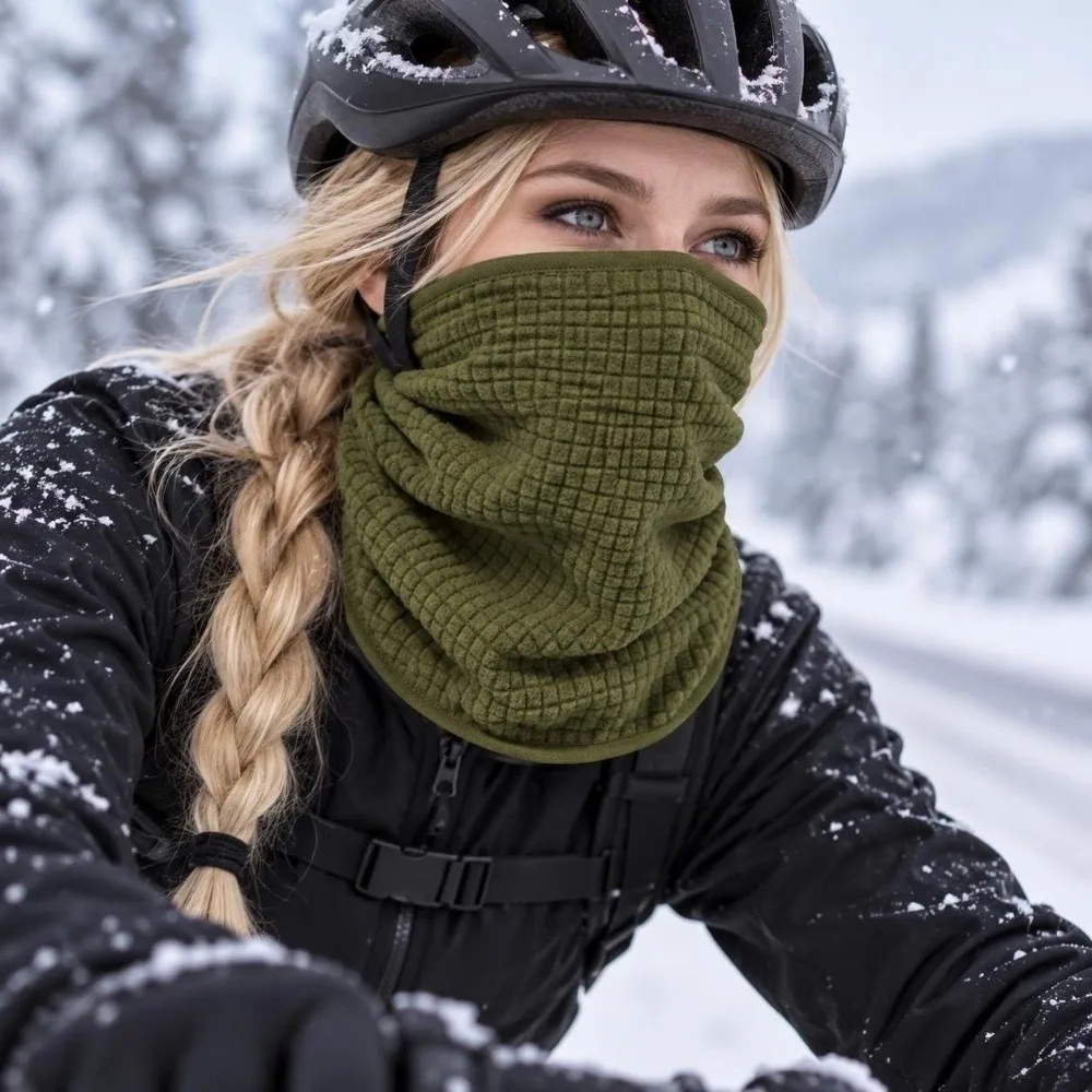 Tube Bandanas Thickened Neck Warmer Breathable Soft Fleece Fleece Scarf Lightweight Elastic Thermal Collar Athletes