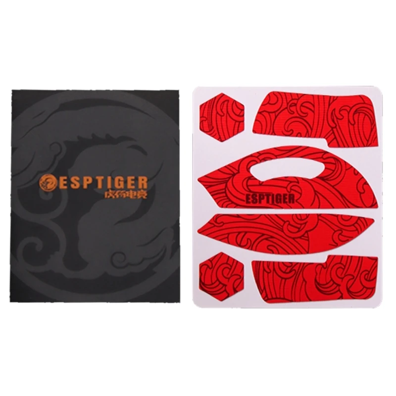 Esports-pegatina lateral piel ratón Tigre, cinta agarre para ratón Deathadder V3Pro, envío directo
