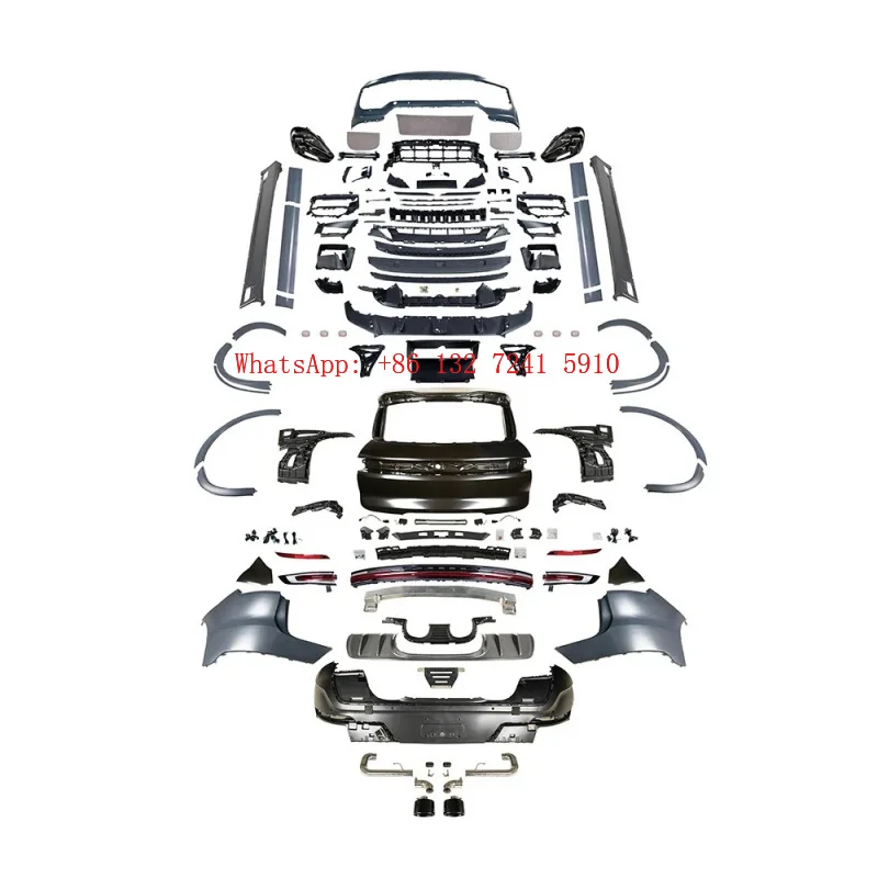 Front and rear bumper Turbo GT kit for 2015-2017 Cayne 958.2, including a transition kit from the old 9Y0.2 to the new headlight