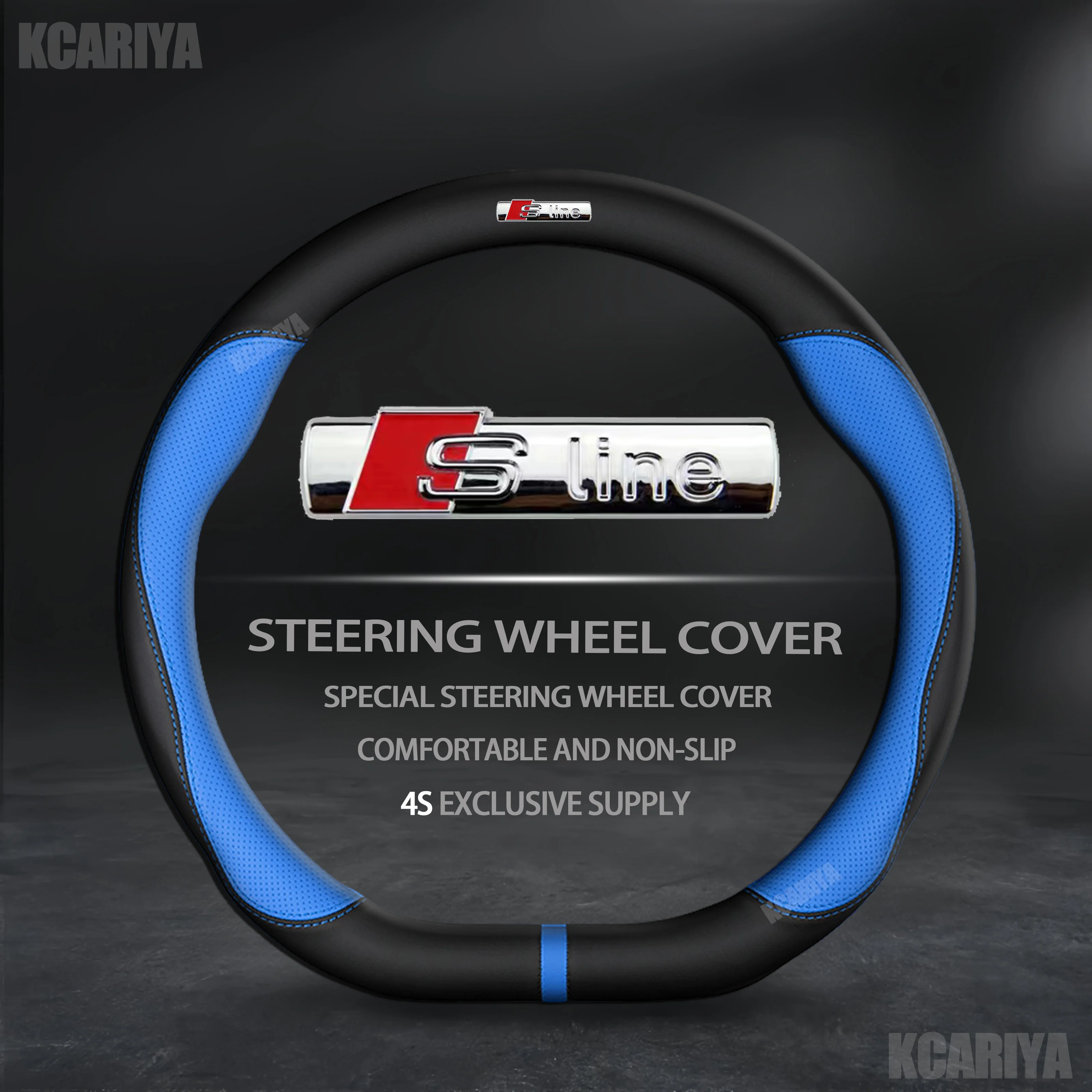 

Car Anti-slip Suede Carbon Fiber Steering Wheel Cover For Audi TT A3 A4 A5 A6 A7 A8 S3 S4 S5 S6 RS3 RS4 RS5 Q2 Q3 Q5 Q7 Q8 SQ5