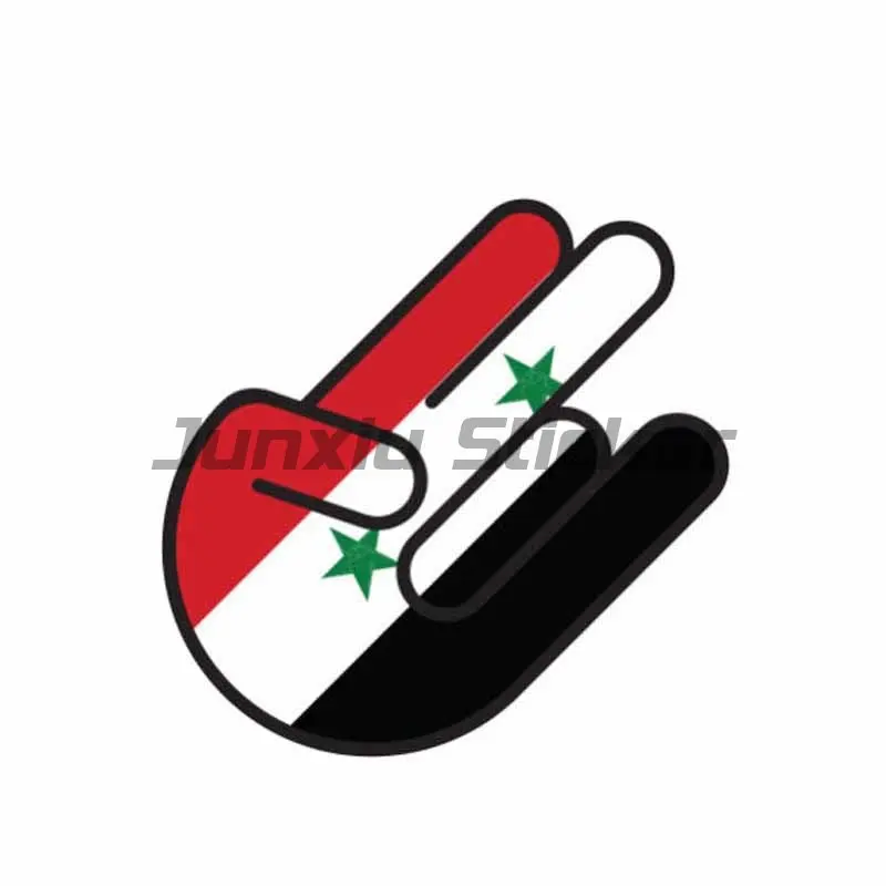 Flag Map of Syria Car Sticker Waterproof Vinyl Decal Car Accessories Decor