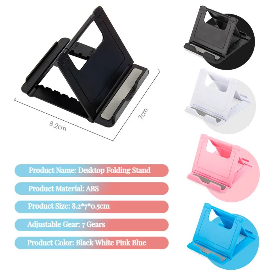 Picture 6: Table Adjustable Phone Holder Bracket Desktop Stand For iPad iPhone Samsung Xiaomi Huawei Folding Universal Mobile Phone Stand