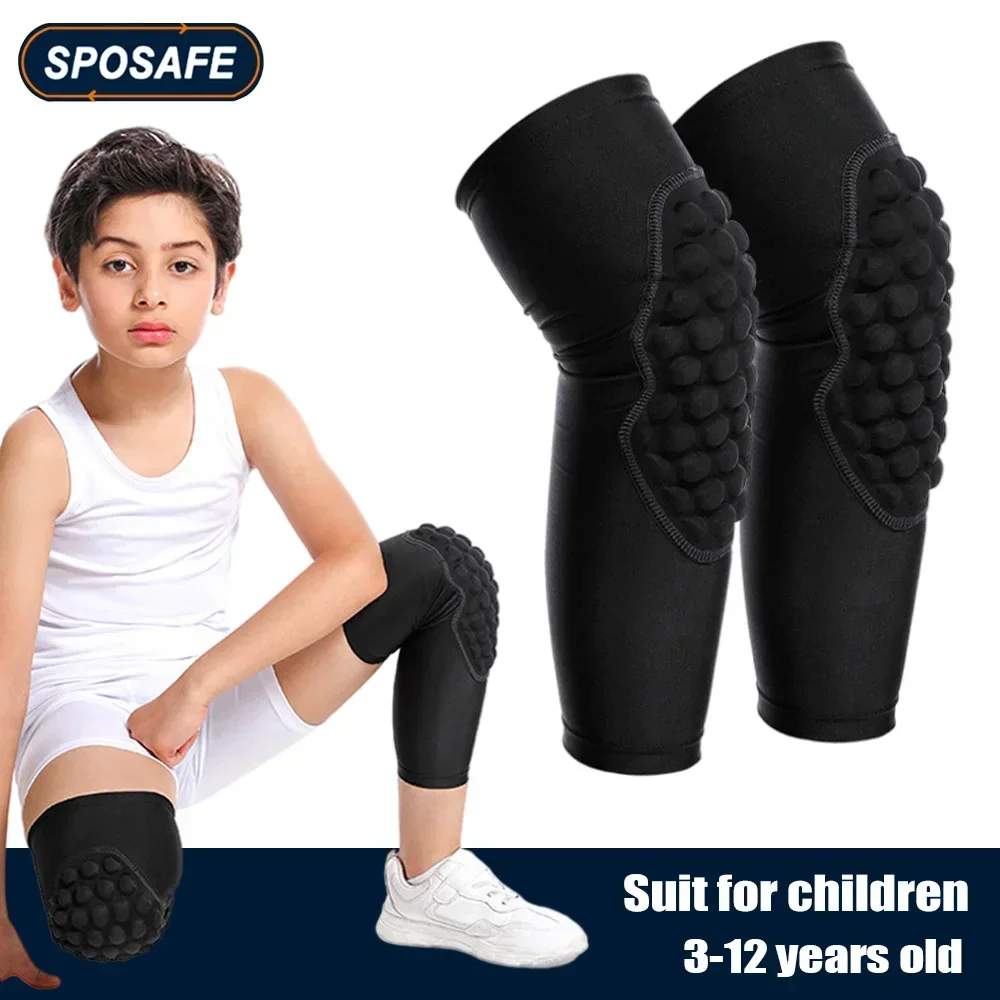 

1Pair EVA Children Anti-collision Knee Pads Outdoor Sports Knee Support Brace Leg Protector for Basketball Football Skateboard