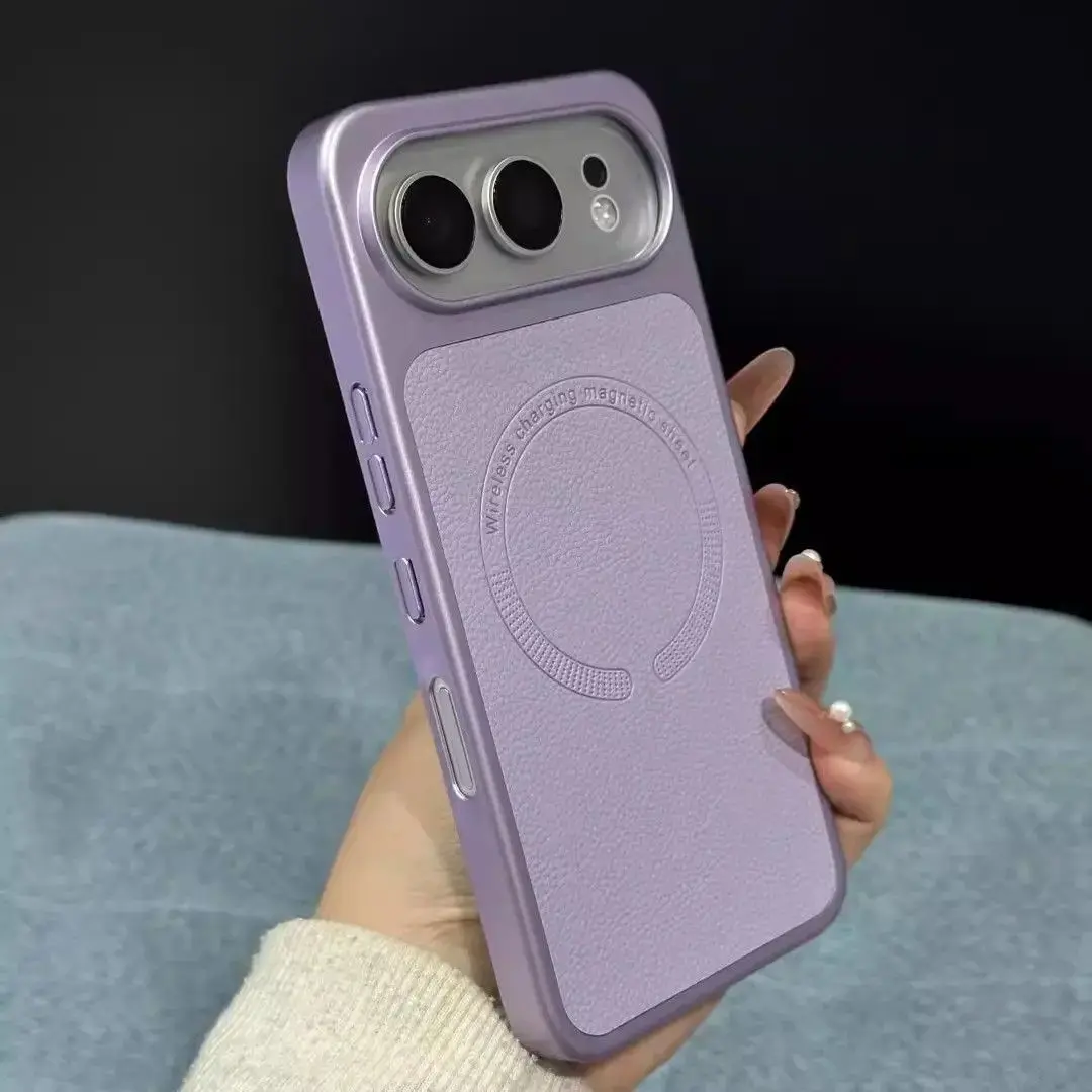 Case For Honor 500 Pro Matte Electroplating Soft Edge Shockproof Cover For Honor 500 5G Luxury Lychee Texture Magnetic Shell