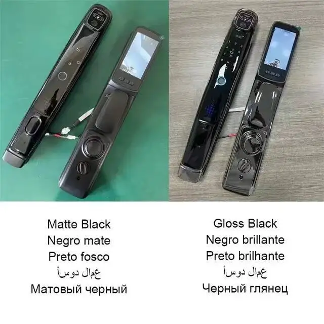 Wifi Tuyaアプリ対応 顔認証スマートカメラ付き ビデオ通話 音声インターホン デジタル自動ドアロック