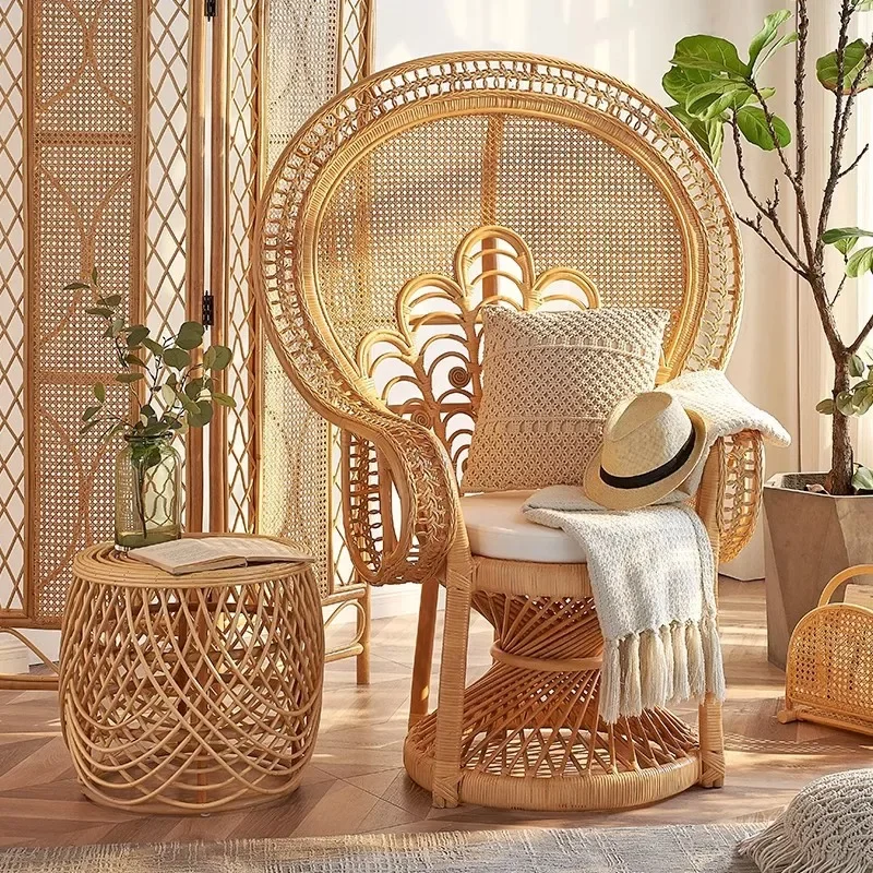 SF-a rattan chair shooting rattan furniture art creative wedding photography props Ready to ship and purchase with peace of mind