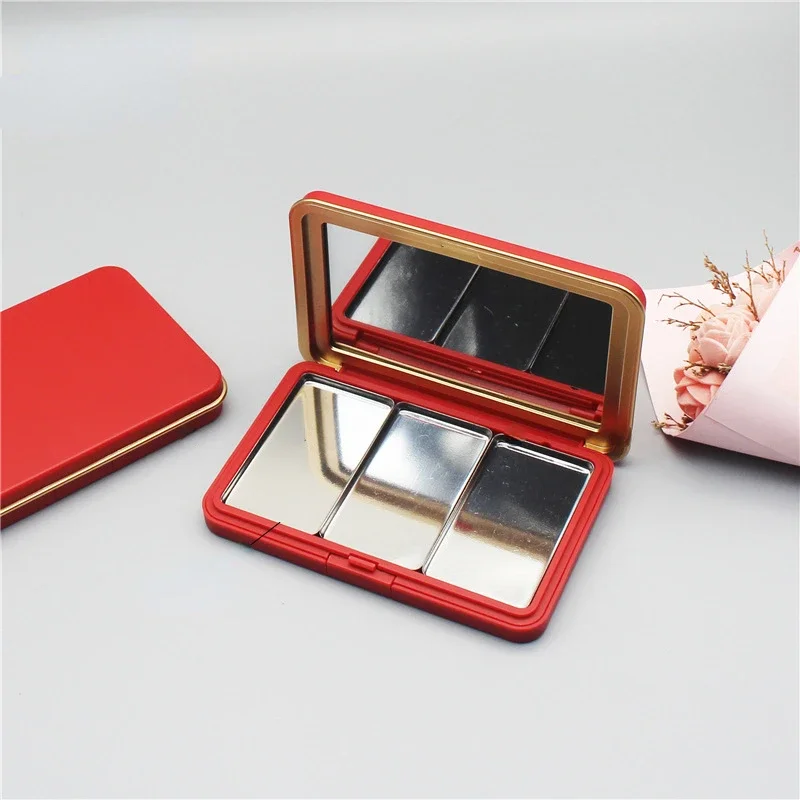 Eye shadow  magnet box Plastic square 9 color eye  empty plate spot transparent