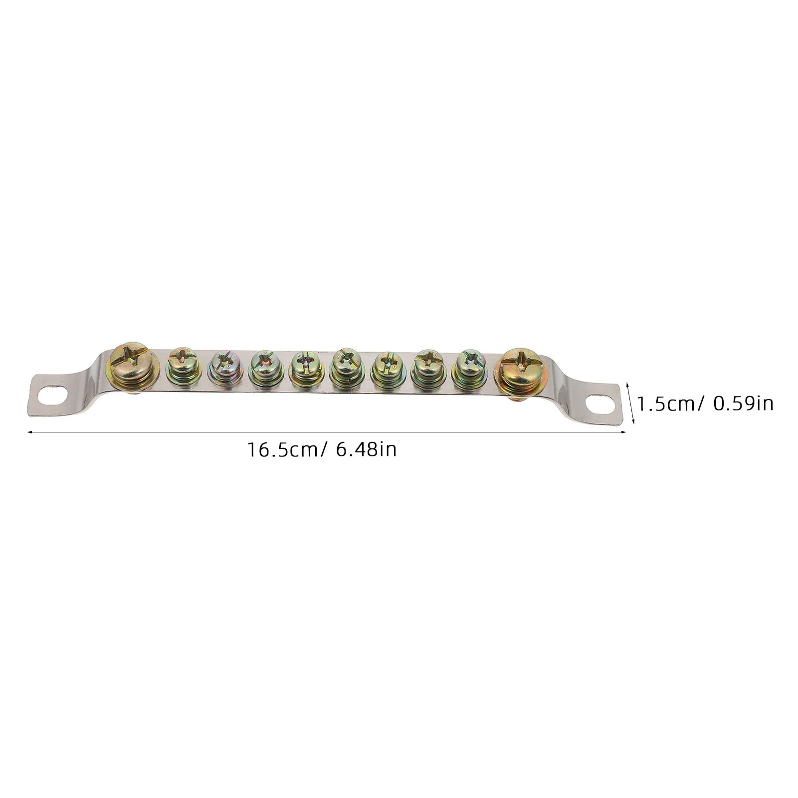 4Pcs Copper Grounding Bar Neutral-Ground Terminal Block Electrical Wiring 10-Position Distribution Strip High Conductivity - view 2