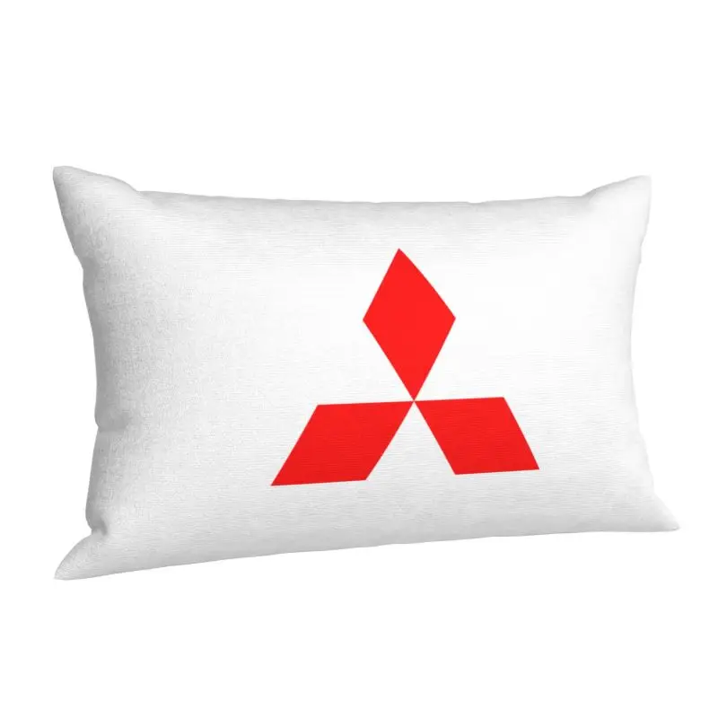 Custom Modern Motor-M-Mitsubishies Motorsport Cushion Cover Polyester Throw Pillow Case Rectangle