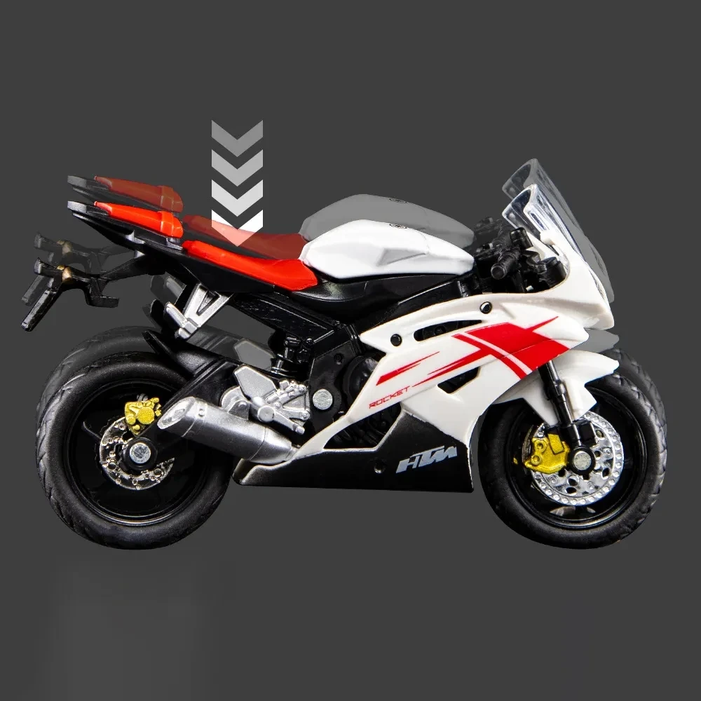 1:18 Scale Yamaha R6 Alloy Scooter Sport Bike Figurines Diecasts Kids Toy Motorcycle Racing Model Replicas Collect Gift for Boys