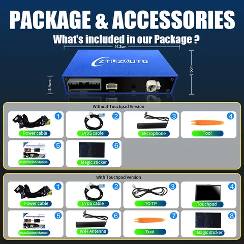 Trådlös Apple CarPlay för VOLVO 7'' S60 S80 XC60 V60 V40 S60L 2015-2019 CarPlay Android Auto Box Spegel framifrån och bakkamera 10 best sales Volvo V60 2017 - №10