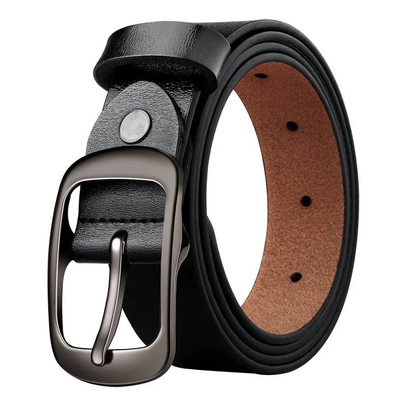 

New Men Belt Classic Retro Fashion Needle Buckle Belt Student Soft Split Leather Belt Paired with Jeans Belt Women Waistband