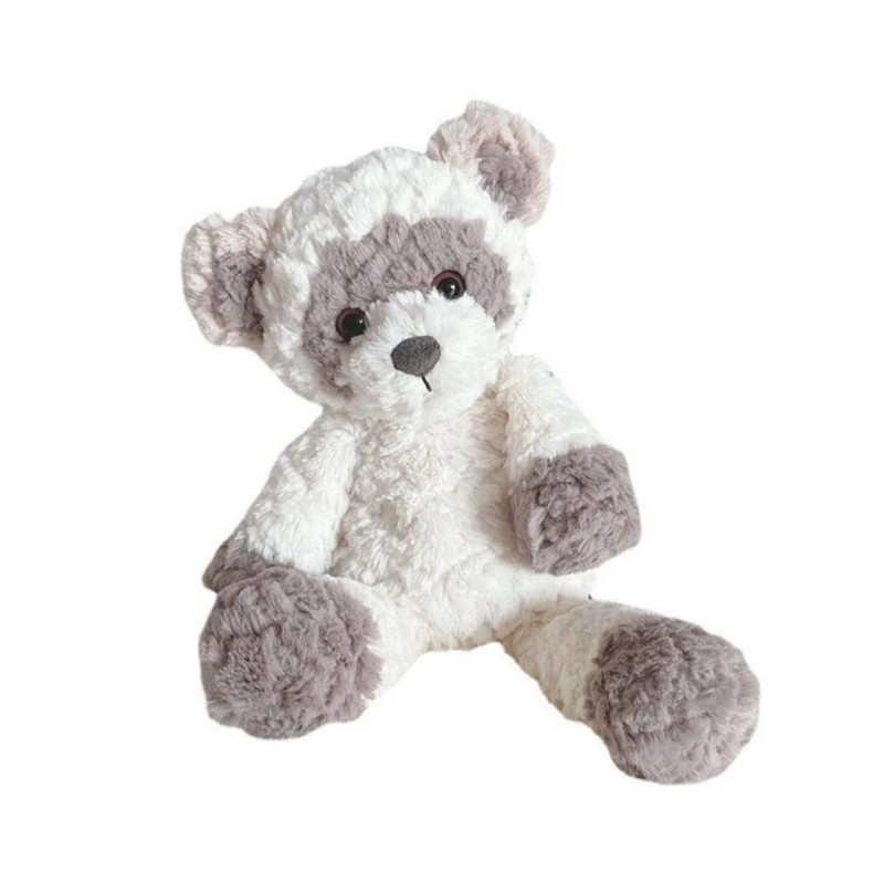 

Soothing Stuffed Animals Raccoons Doll Stress Toy Decors Soft Dolls Baby Toy for Toddlers Emotion Smooth Christmas Gift 15UB