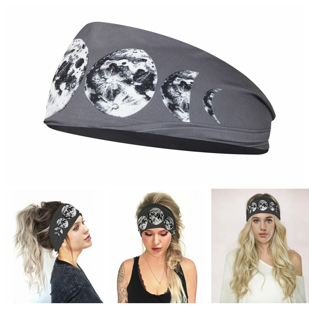 

Wide Boho Headbands for Women Girls Elastic Turban Headwrap Knot Non-Slip Hairbands Sport Yoga Running Headband Hair Accessories