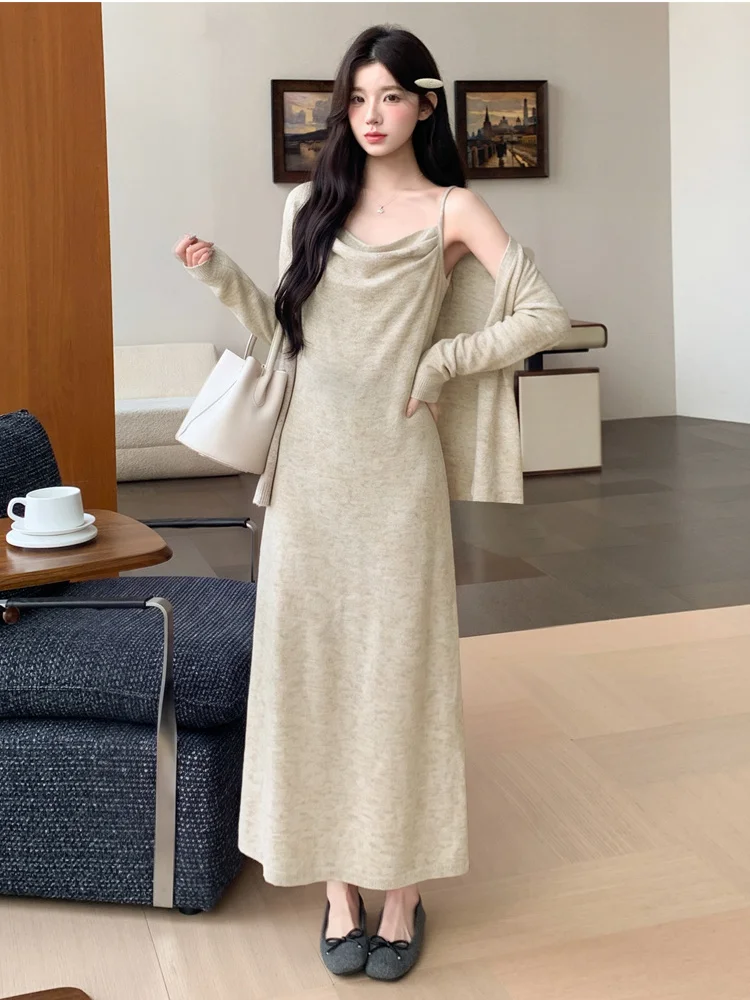 completo-autunnale-da-gravidanza-abito-lungo-aderente-in-stile-coreano-con-spalline-gonna-in-maglia-di-cotone-per-donne-incinte-abbigliamento-casual-e-confortevole