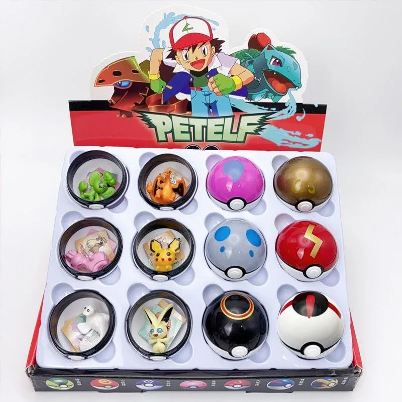 Pokémon Überraschungs-Blindbox Magischer Pokémon-Ball, Blindbox Mini-Ball-Spielzeug, Anime Pikachu Pokémon PVC-Figur, Action-Modell-Spielzeug – Detail 8