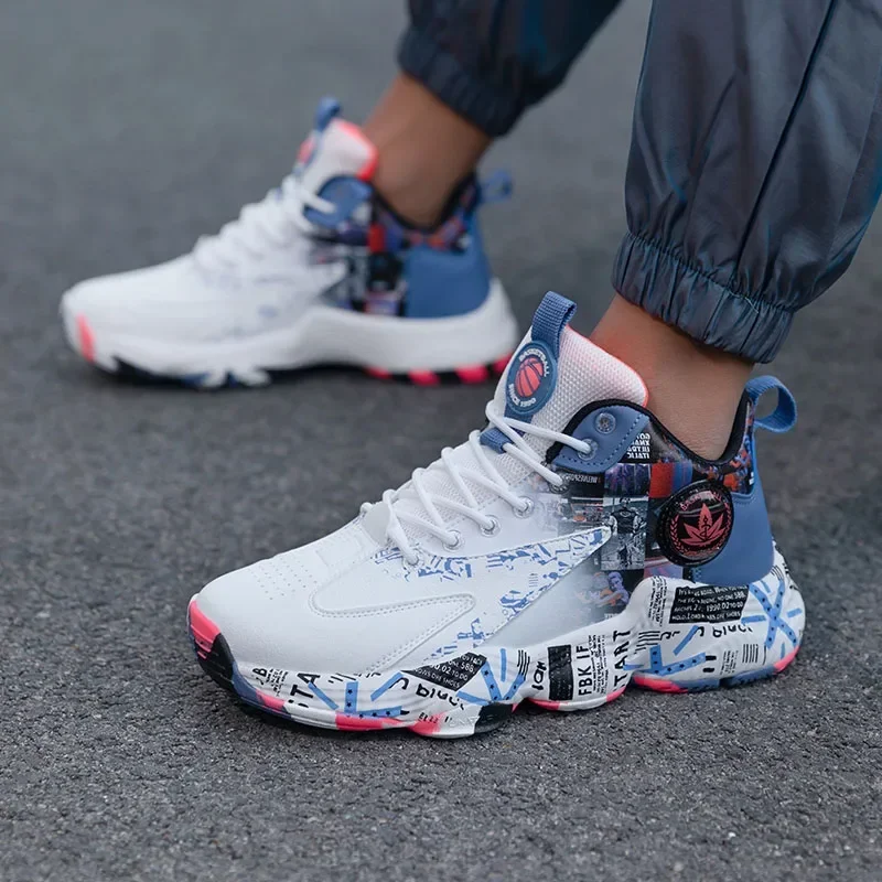 

Anti-slip Shock Absorption Combat Outdoor Full Sufiber MD+ Rubber Sole High Quality Men's Basketball Sneakers