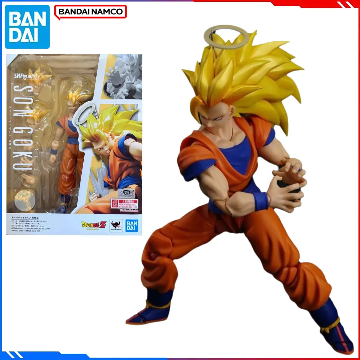 

Genuine Bandai Original Dragon Ball Figure Model Kits SHF 1/12 Anime Figures Super Saiyan 3 Son Goku Action Model Toys Gift For