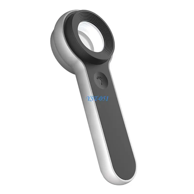 

E15A Jewelers Loupe 10x Magnifier with LED/UV Handheld Magnifier Reading Glass Lens