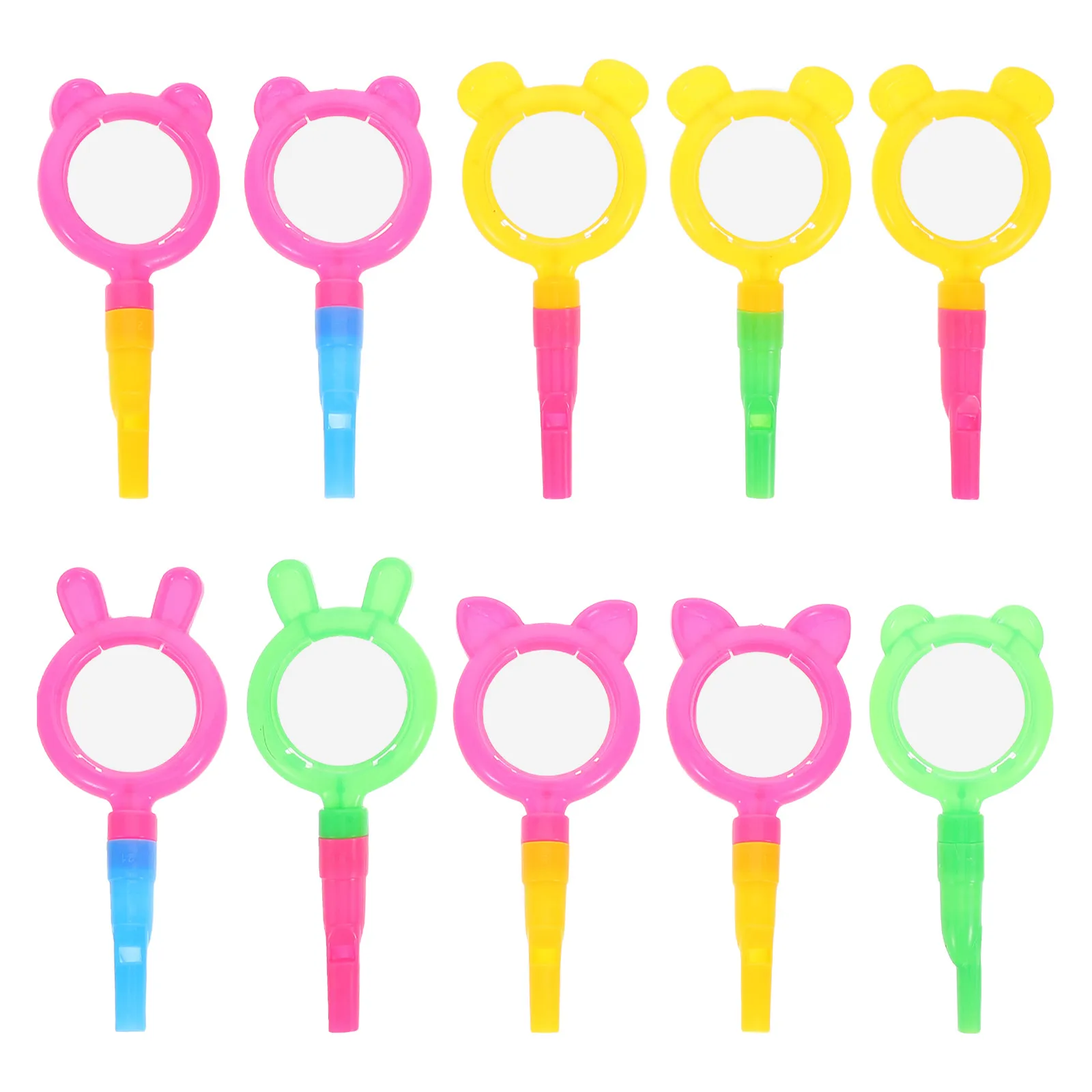 10Pcs Whistle Magnifier Combo for Kids Mini Science Tool Educational Party Favors Classroom Teaching Aid Toddler Exploration
