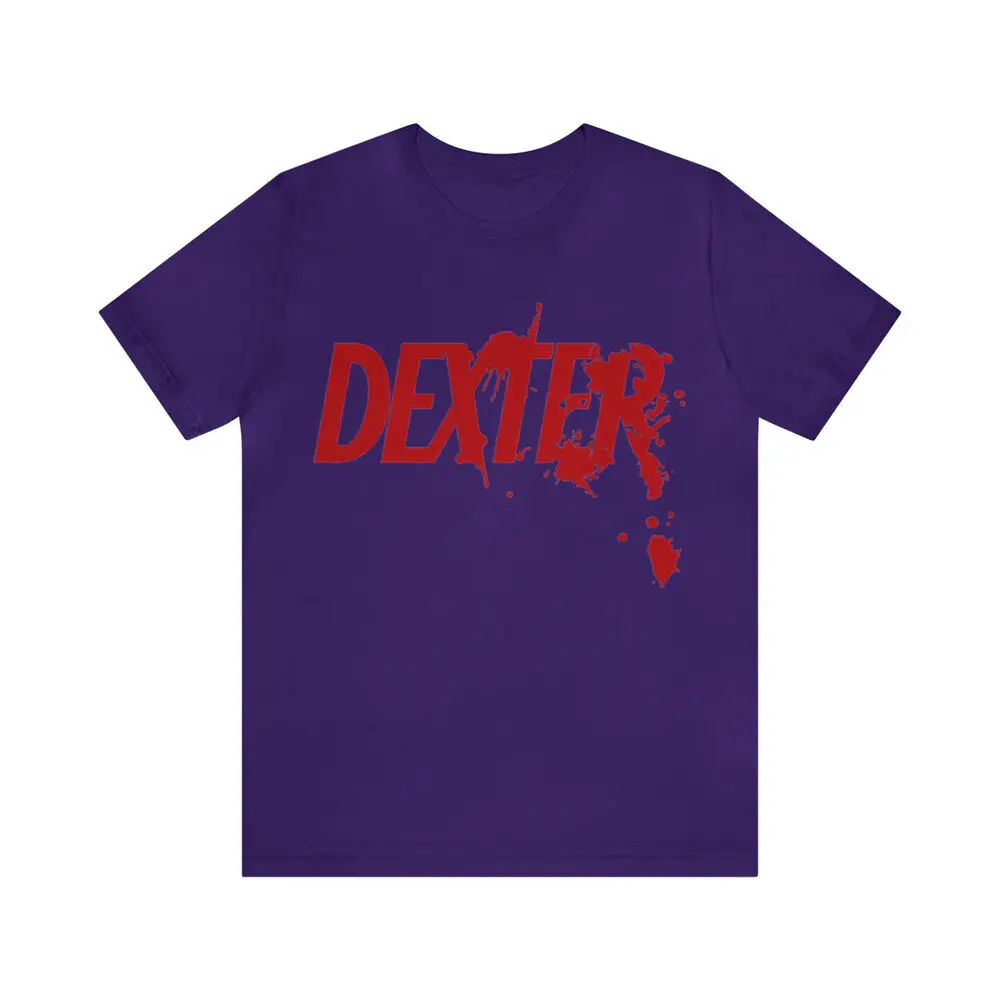 Dexter TV Show- Unisex Jersey Short   Tees Cotton Luxury brand vintage oversized