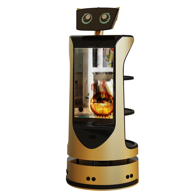 Fully Automatic Intelligent Food Delivery Robot Waiter for Hotels Restaurants Shops and KTVs Commercial Use