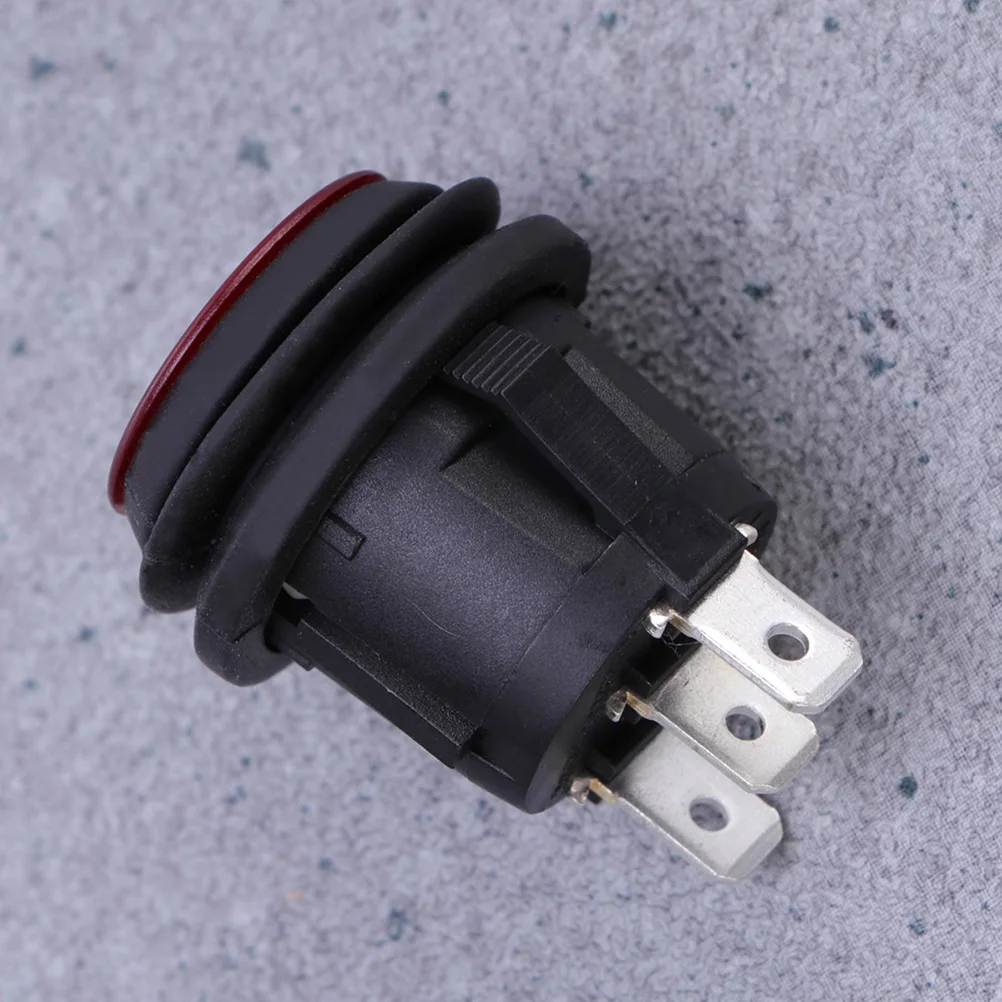 

2pcs 6A 250V 3 Pin Waterproof Rocker Switch Spdt On Car Boat Motorcycle Durable Plastic Button Red Light Dustproof