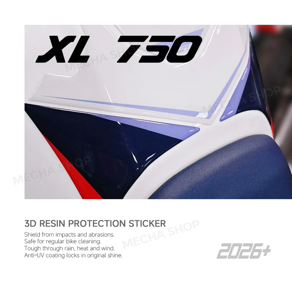 

For Transalp XL 750 2026 Fuel Tank Cap Gasket Sticker Kit 3D Resin Decal