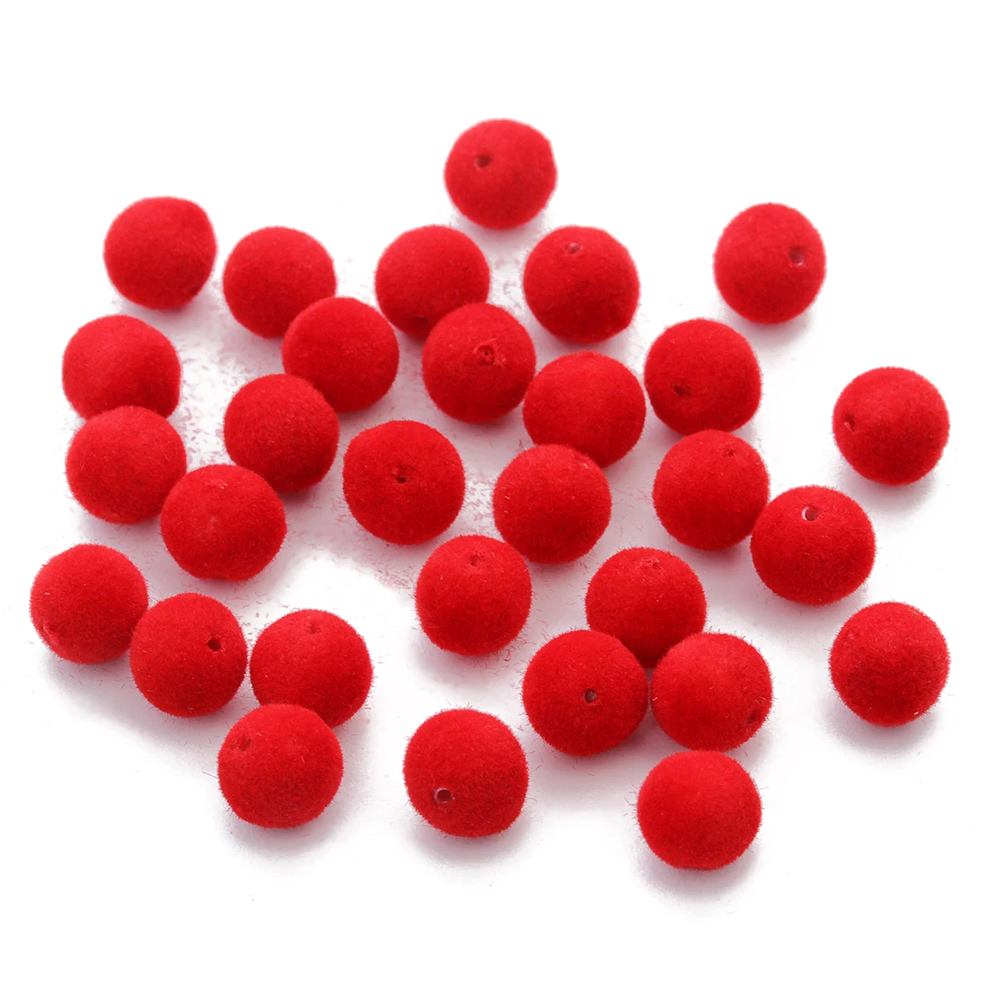 100pcs/lot 8mm Bársony Ablakszövet Gyanta pompom gyöngyök Futam Ingó- Szóközbillentyű Gyöngyszem számára DIY mesterségek ajándékok Dísztárgy Gyártás handmade charms