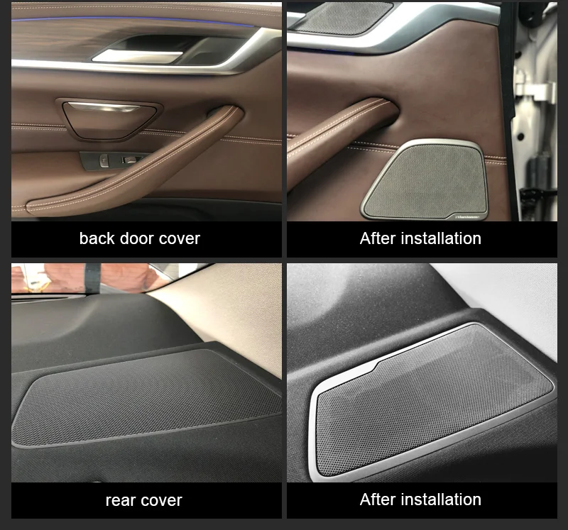 자동차 앞문 트위터 커버, BMW G30 5 시리즈 오디오 트럼펫 헤드 트레블 혼 프레임, 스피커 장식 액세서리 수리
