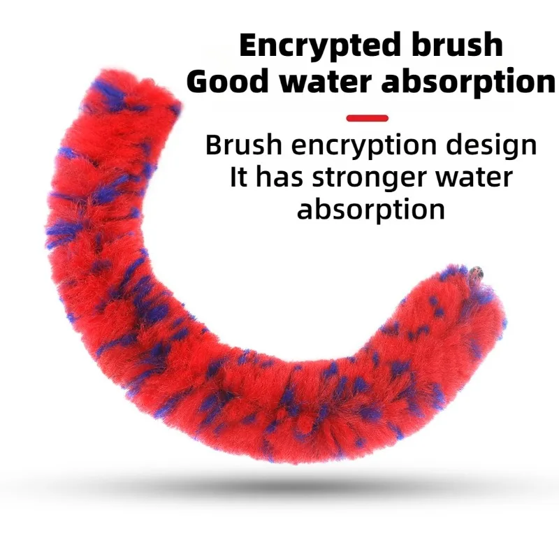 サックスユニバーサルネック曲げブラシ高密度速吸収ソフト耐久性のあるカラーブラシ楽器アクセサリー