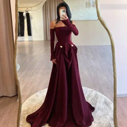 Customized Matching Classic Pleat Draped Rhinestone A-line Off-the-shoulder Long Dresses Bespoke Occasion Dresses Exquisite