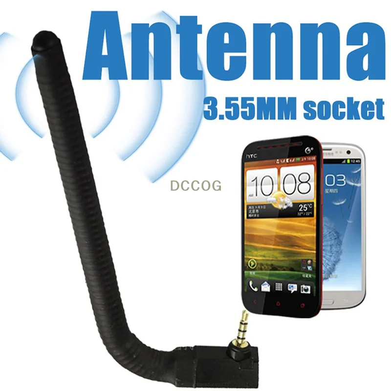 Strumento per telefono amplificatore di segnale jack da 3,5 mm Antenna per ripetitore di segnale per telefono cellulare 6dBi Antenna portatile per potenziamento del telefono